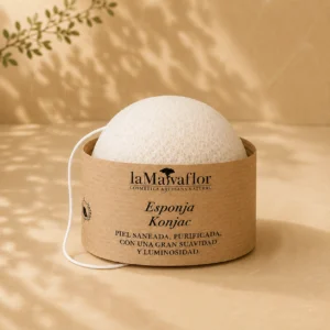 Esponja Konjac arcilla blanca