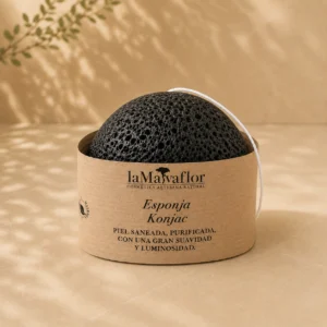 Esponja konjac carbón de bambú