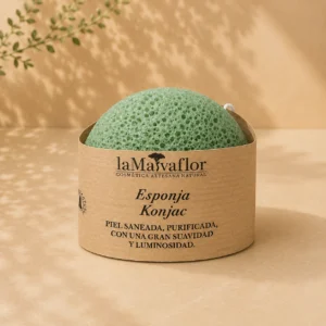 Esponja Konjac arcilla verde