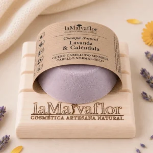 Champú Sólido Natural Lavanda & Caléndula 100g