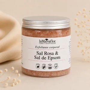 Exfoliante Corporal de Sal Rosa y Sal de Epsom