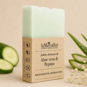 Jabón Artesanal de Aloe Vera y Pepino